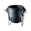 1-1/2-Inch Black Polypropylene B Quick Coupling