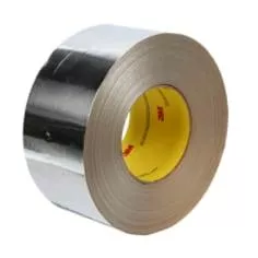 3M 1520CW Venture Tape Aluminum Foil Tape, Natural Aluminum, 63.5 mm x 45.7 m, 1.8 mil, 20 per case