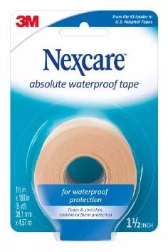 3M 732 Nexcare Absolute Waterproof First Aid Tape, 1.5 in x 5 yds