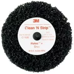 3M 7466 Scotch-Brite Roloc + Clean and Strip Disc, 4 in x 1/2 in S XCS, 10 per case