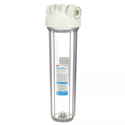 3M™ Aqua-Pure™ AP800 Series Whole House Filter Housing AP802T, 5639204, Large Diameter, Transparent Sump, 20 in, 2/Case