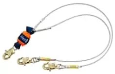 3M™ DBI-SALA EZ-Stop™ Leading Edge 100% Tie-Off Cable Shock Absorbing Lanyard 1246067, Orange, 6 ft. (1.8m), 1 EA/Case