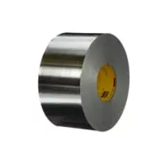 3M™ High Temperature Aluminum Foil Tape 433L, Silver, 1 in x 60 yd, 3.5 mil, 11 Rolls/Case