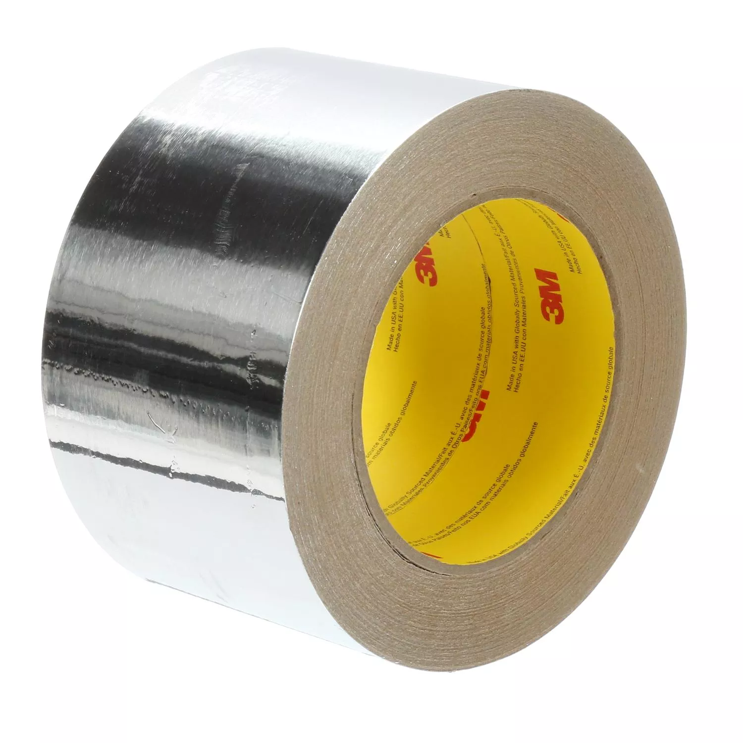 3M™ Venture Tape™ Aluminum Foil Tape 1521CW, Natural Aluminum, 61 in x 180 yd, 1.4 mil, 1 roll per c