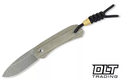 KNAFS Lander 4 Fixed Blade – Black Sheep – Moondust Micarta – Stonewash 14C28N Blade