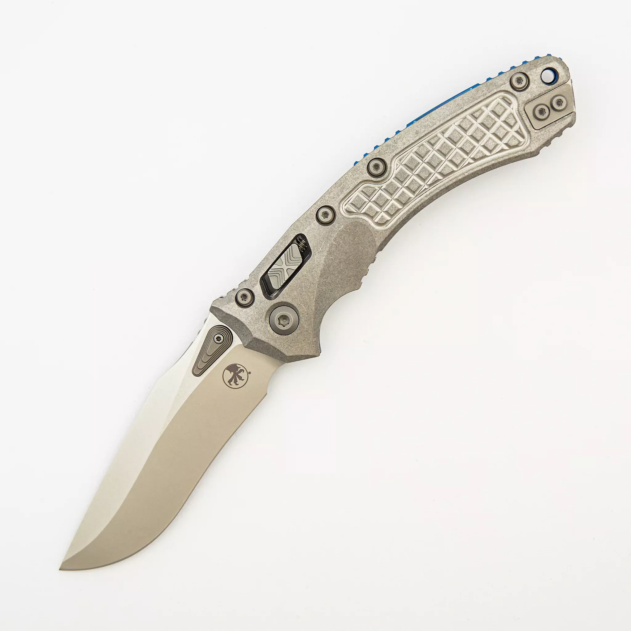 "Marfione Select" Amphibian - RAM-LOK Stonewash Finish Frag Pattern Titanium W/ Blue Titanium Accent 137RL-10FRMS2