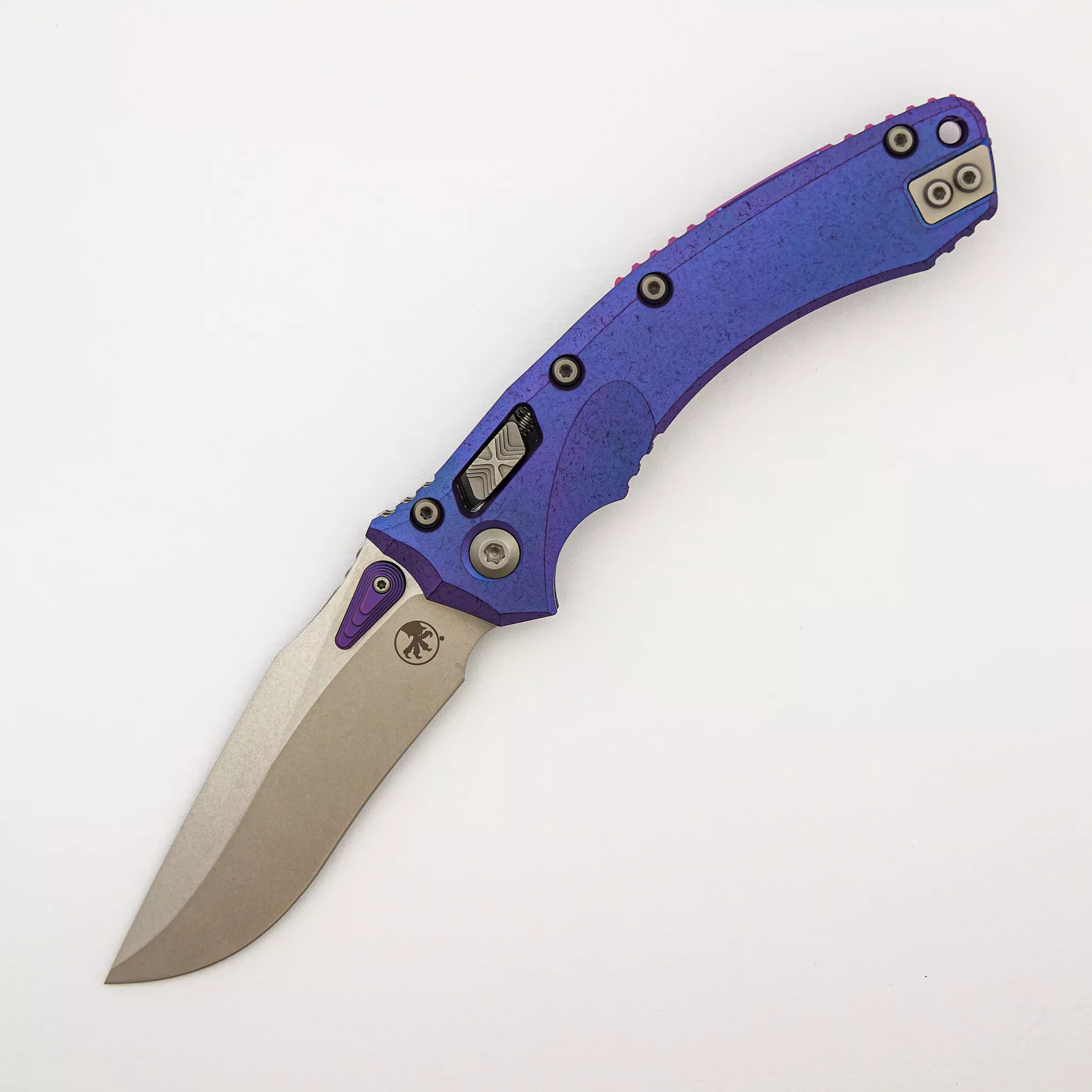 "Marfione Select" Amphibian - RAM-LOK Stonewash Finish Purple Haze Anodized Slab Side Titanium W/ Purple Titanium Accent 137RL-10MS5