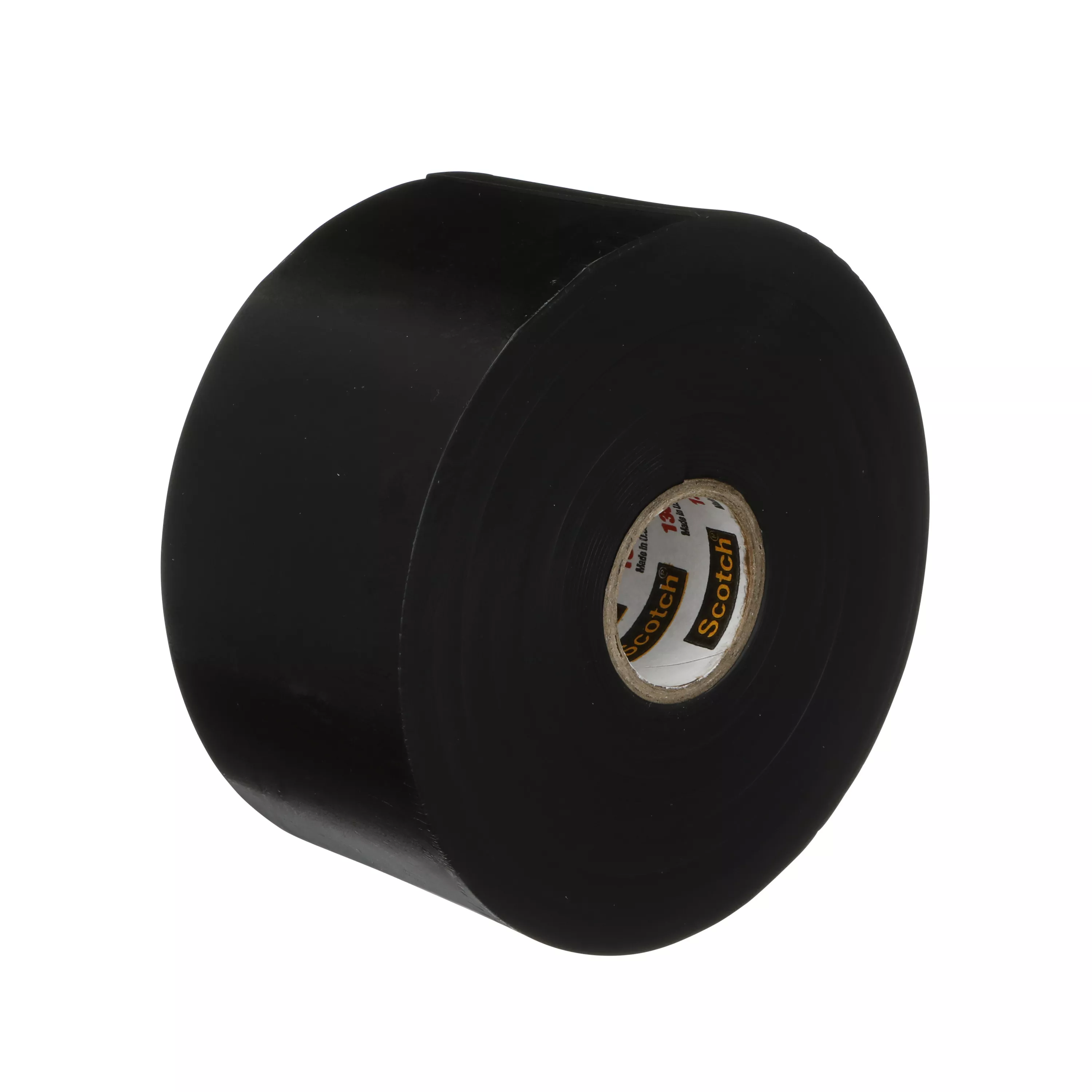 Scotch Linerless Rubber Splicing Tape 130C, 4 in x 10 ft, Black, 12 rolls/Case