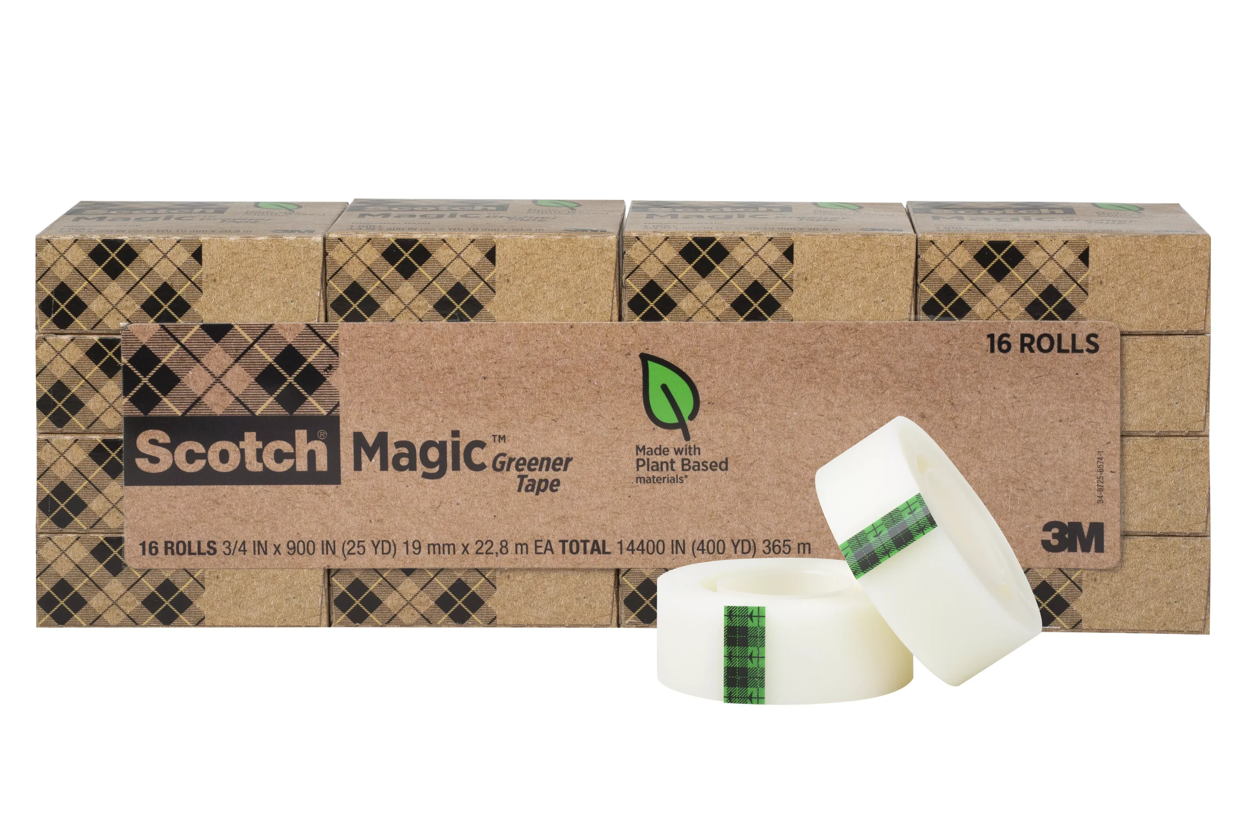 Scotch Magic™ Greener Tape 812-16P, 3/4 In X 900 In (19 mm X 22,8 M)