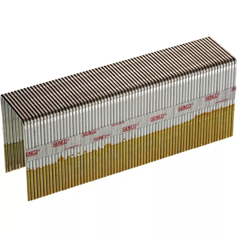Senco P13BAB Wire Staple, 1 in W Crown, 1 in L Leg, 16, Galvanized Steel